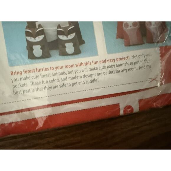 MODA Cut and Sew Forest Animals 100% cotton fabric Kit Makes 12 - Learn to sew - Picture 6 of 7